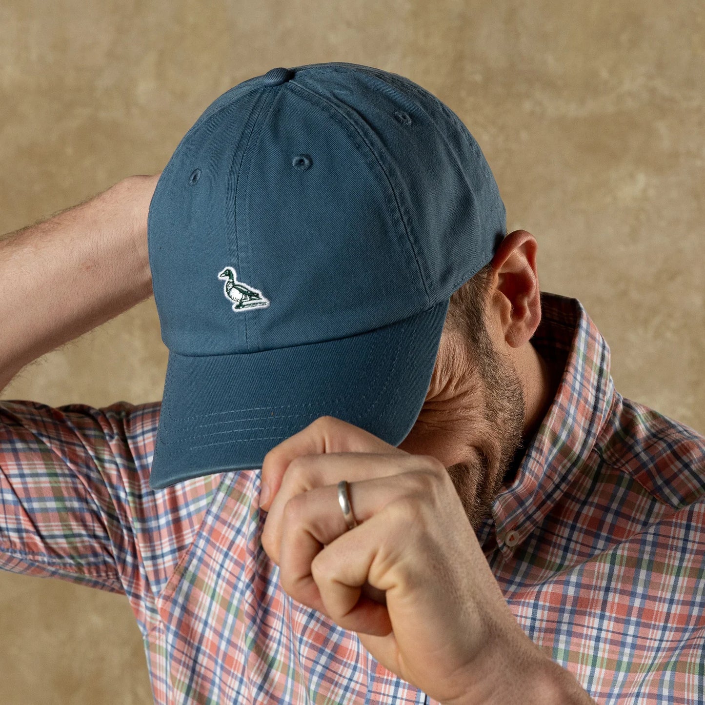 Embroidered Mallard Cotton Twill Hat