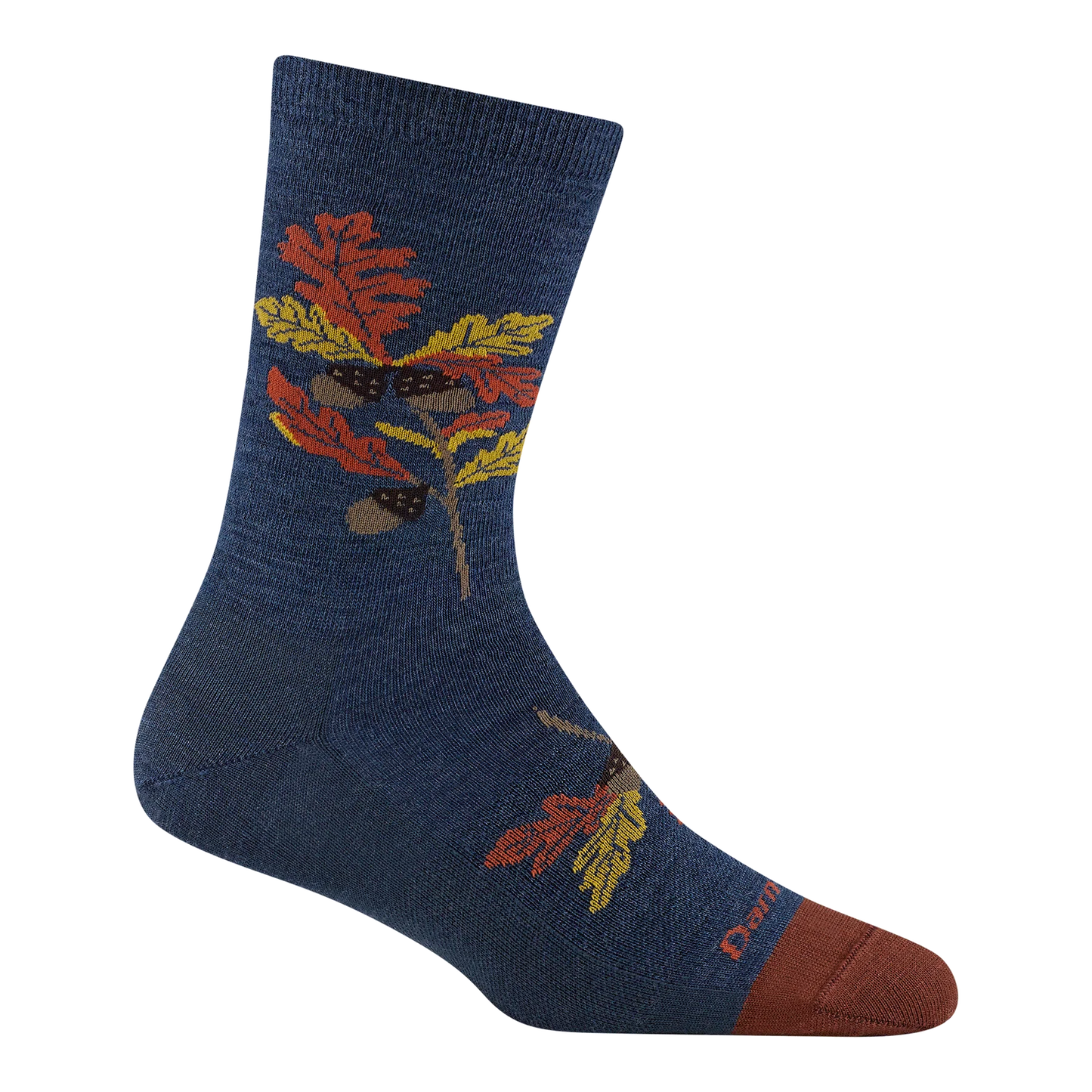 Women's Blossom Crew Lightweight Lifestyle Socks-Oak Denim