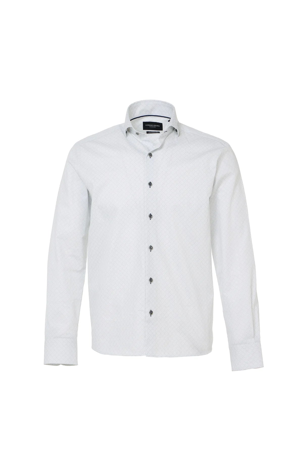 Oxford Dobby Geo Print Button Down Shirt