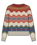 Raglan Cotton Graphic Sweater