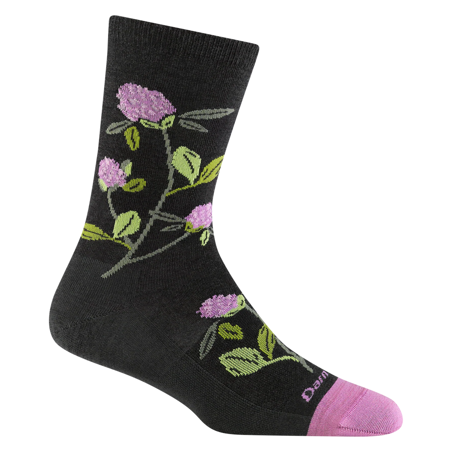 Women's Blossom Crew Lightweight Lifestyle Socks-Charcoal