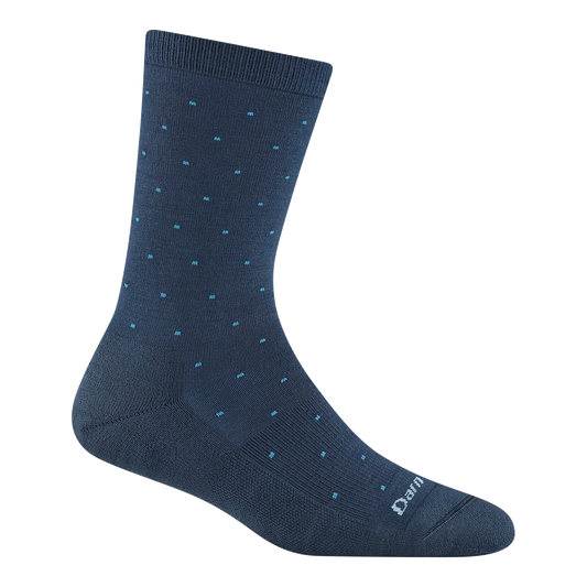 Women's Pin Drop Crew Lightweight Lifestyle Socks-Midnight