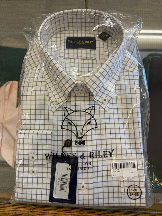 Tailored Fit Non-Iron Multi Check Button Down