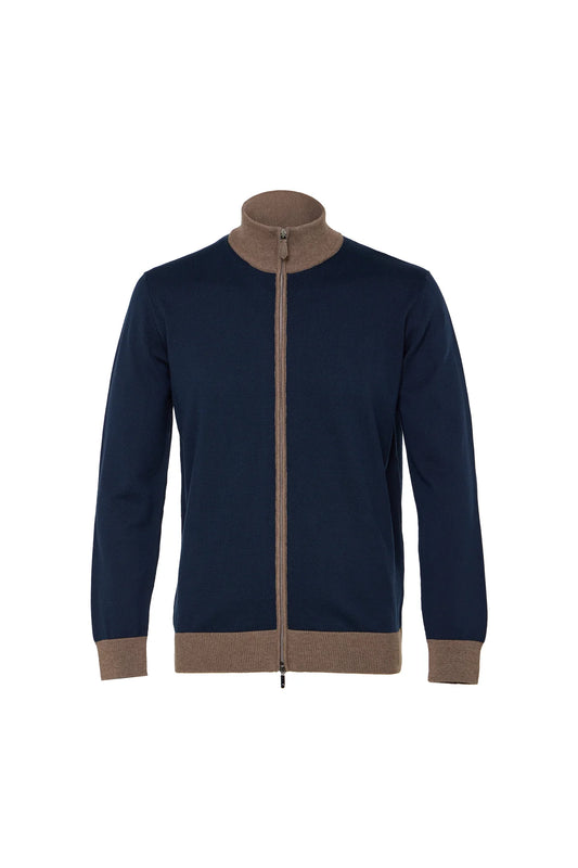 Double Full Zip Sweater