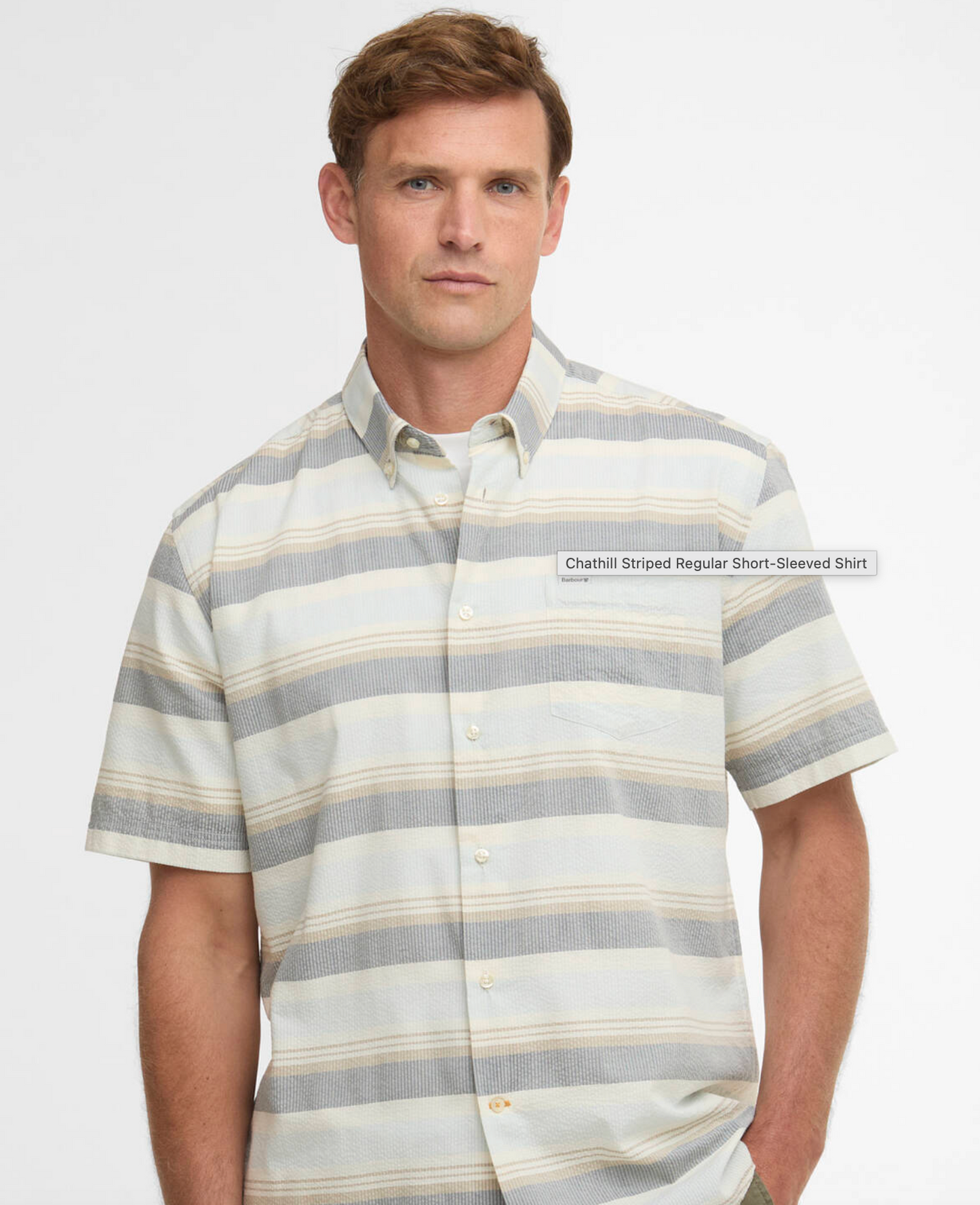 Chathill Striped Regular Short-Sleeved Shirt