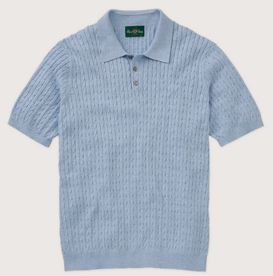 Portmellon SS Cable & Bar Polo Shirt