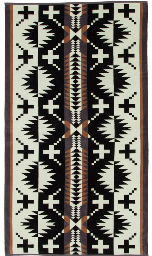 oversized jacquard spa towel