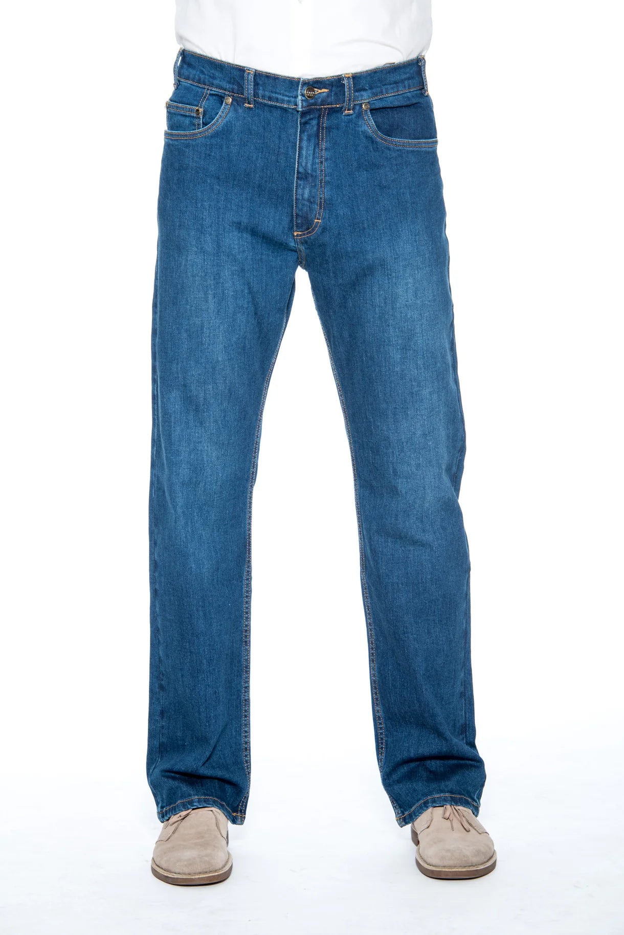 Ring Spun Stretch Traditional Straight Cut